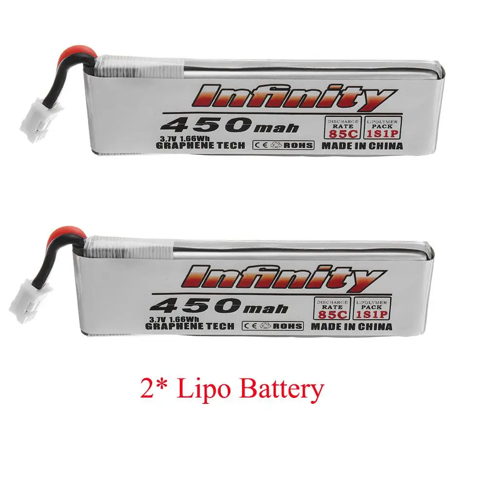 2 шт. для AHTECH 3 7 V 8 450mAh 85C 1S перезаряжаемая литиевая и PH2.0 вилка Lipo батарея моделей RC