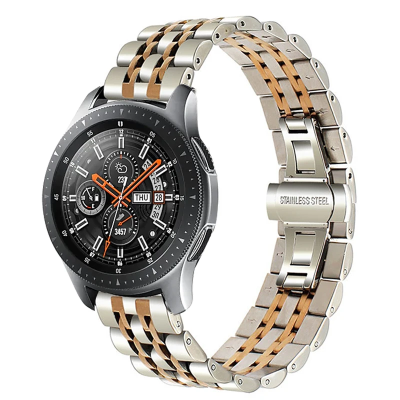 Ремешок для часов Samsung Galaxy 46 мм браслет из нержавеющей стали 22 ремешок Gear S3