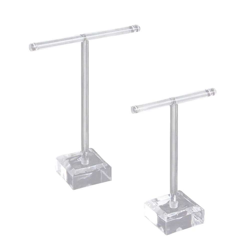 2 шт. подставка для сережек Т образные акриловые вешалки органайзер ювелирных