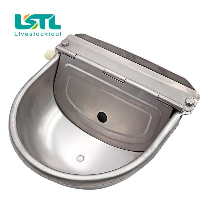 2500ML Cattle Horse Dog Waterer Automatic Drinker Bowls Stainless Steel Drinking Bowl Float Outlet For Farm Animal Feeding | Дом и сад