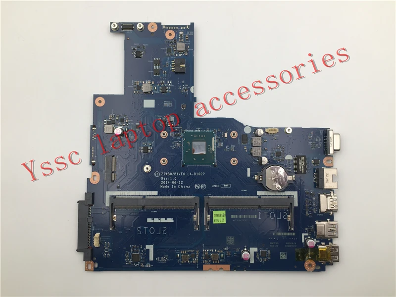 Новинка системная плата ZIWB0/B1/E0 для ноутбука Lenovo компьютер процессора intel N2840 (без