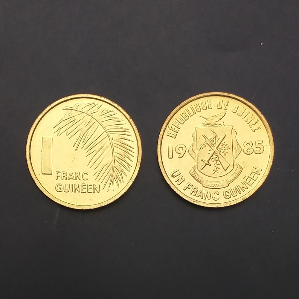 Монета из Гвинеи 1 Франк км #56 1985 UNC нераспространенная коллекционная специальный