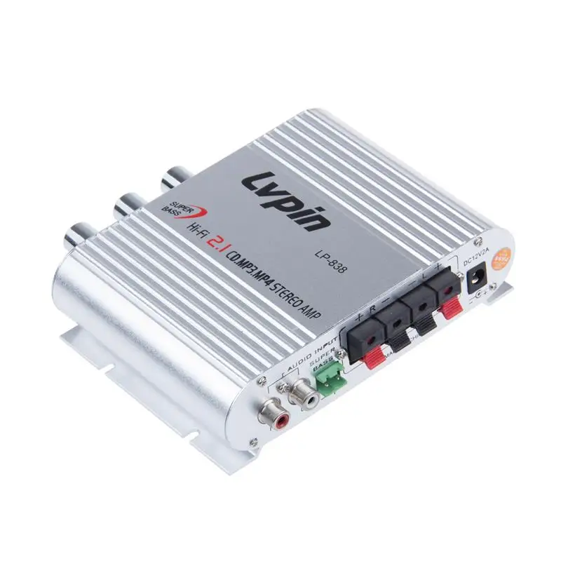 Автомобильный усилитель 12V Мини Hi Fi 2 1 автомобильный MP3 MP4 стерео аудио плеер Авто