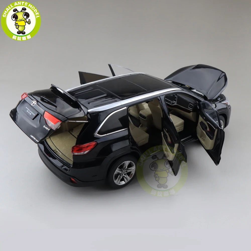 1/18 хайландер 2018 литья под давлением модель автомобиля suv игрушки детские черные