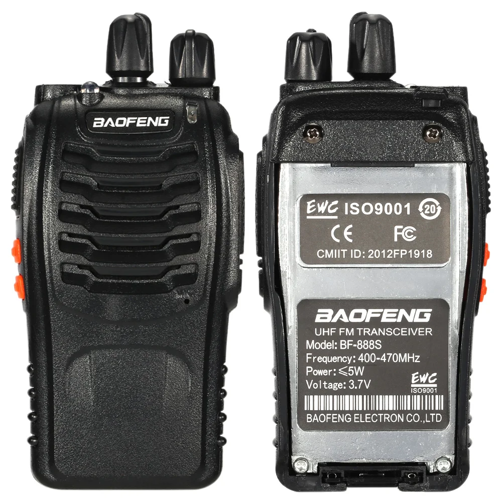 1/2 шт BaoFeng®16CH FM UHF 400-470 МГц Talkie “иди и болтай Walkie трансивер 2-передающая радиоустановка Портативный ручной переговорные фонарик