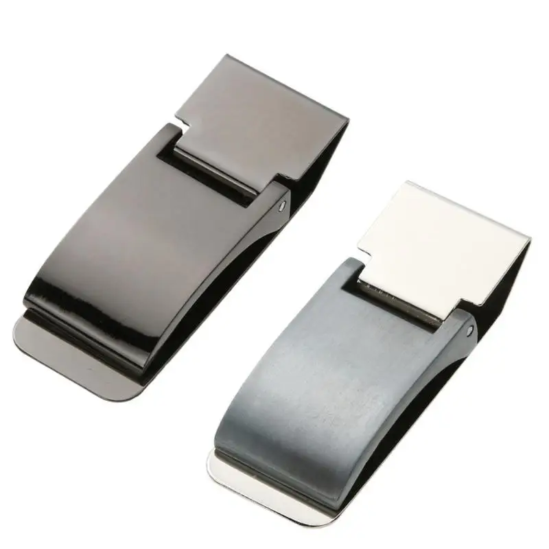 

1pc Useful Metal Stainless Steel Money Clip Holder Folder Collar Clip Decor