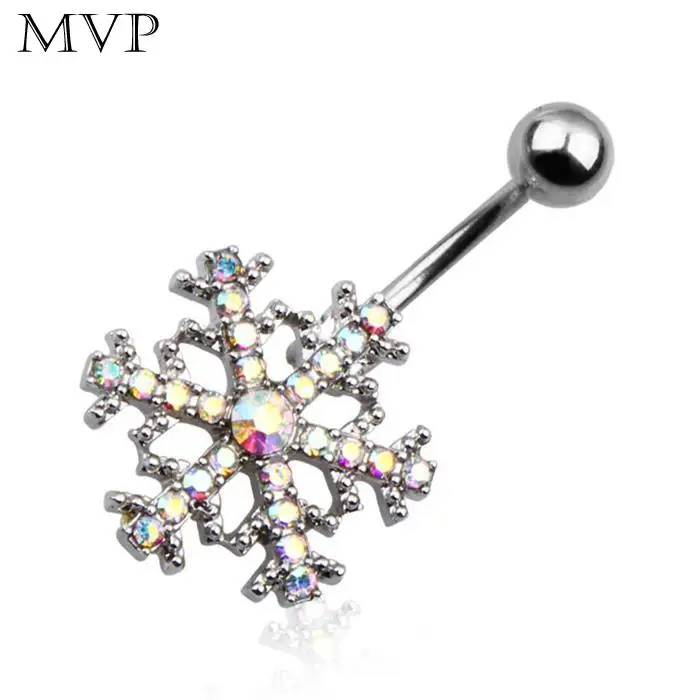 Women Fashion Belly Body Piercing Jewelry Snowflake Dangle Navel Casual Daily Party etc. Nail Ring | Украшения и аксессуары