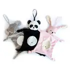 Плюшевое успокаивающее удобное полотенце для младенцев, одеяло в виде милых мультяшных животных, панда, кролик, детские игрушки, успокаивающее полотенце