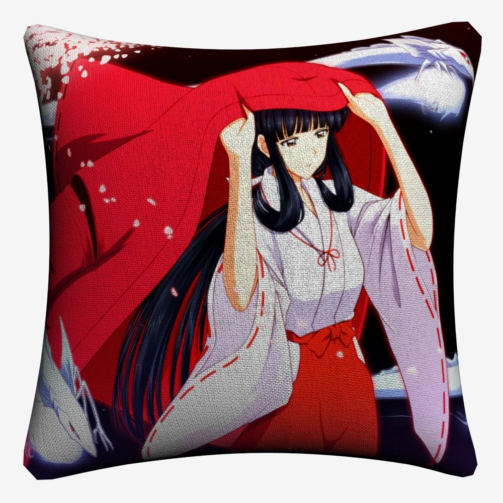 Классические Декоративные наволочки Inuyasha Kagome в стиле аниме для дивана домашний