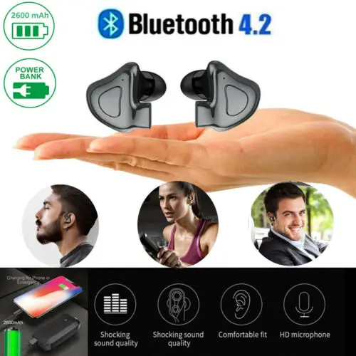 Беспроводные наушники Bluetooth V4.2 стерео наушники-вкладыши спортивные для режима
