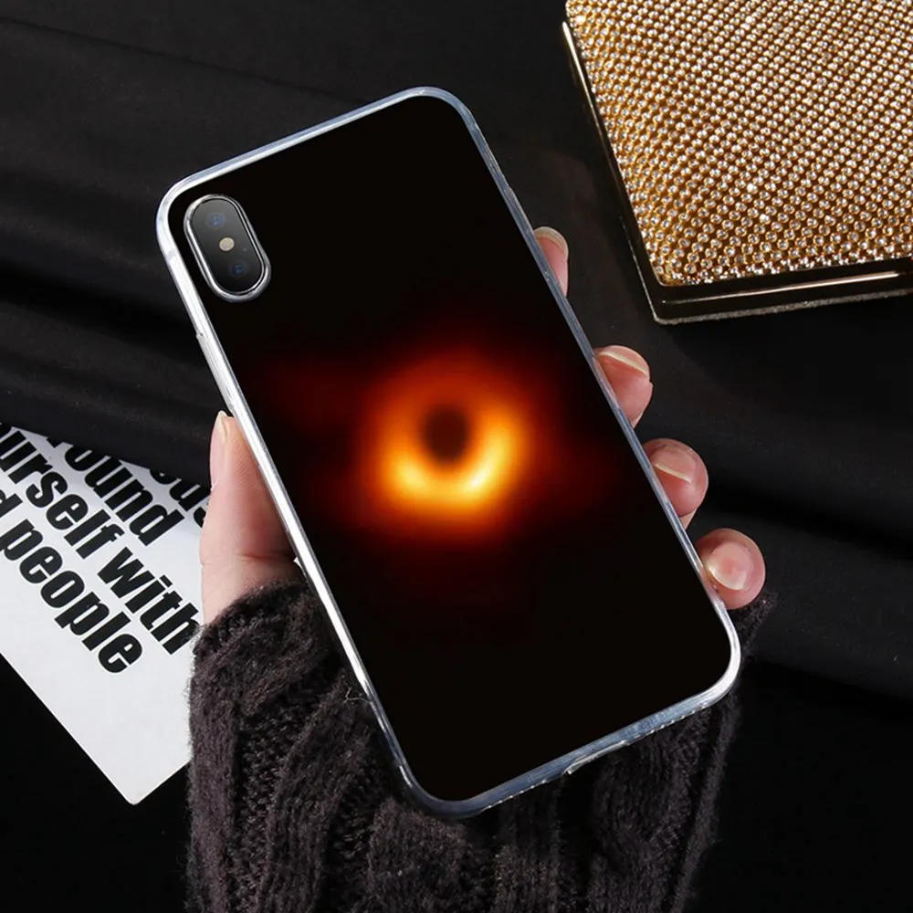 Чехол KISSCASE с черным отверстием для телефона iPhone X XR XSMAX чехол 6 7 8 Plus 5 Φ 4 5s 6s из ТПУ