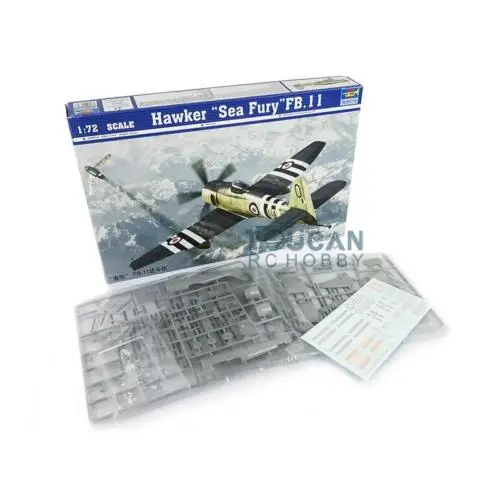 Trumpeter 1/72 01631 Hawker Sea Fury FB 11 набор летательных аппаратов Статическая модель самолета
