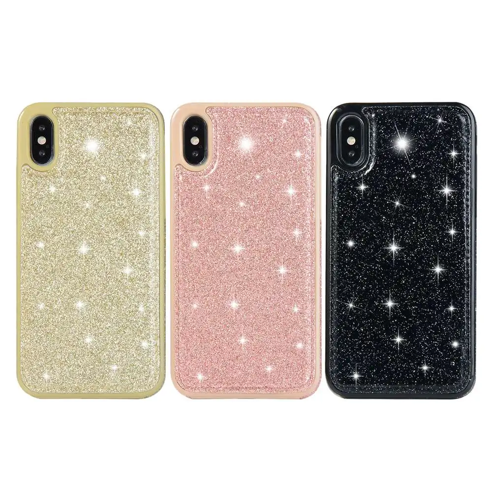 KISSCASE блестящий чехол с мягкими краями для iPhone X XR XS Max 7 8 6 6S Plus телефона 5 SE 5S Coque |