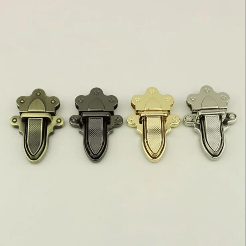 

10pcs/lot Luggage Hardware Accessories Die Casting Twist Lock Mortise Lock Handbag Lock Bags Hardware Accessories Buckle Parts