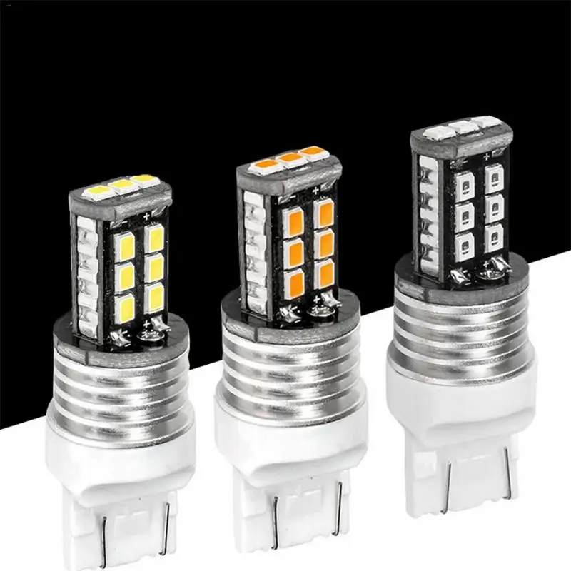 T20 7443 7440 W21W W21/5 Вт 16 для samsung 2835 15LED боковая лампа дневного света|Сигнальная лампа| |