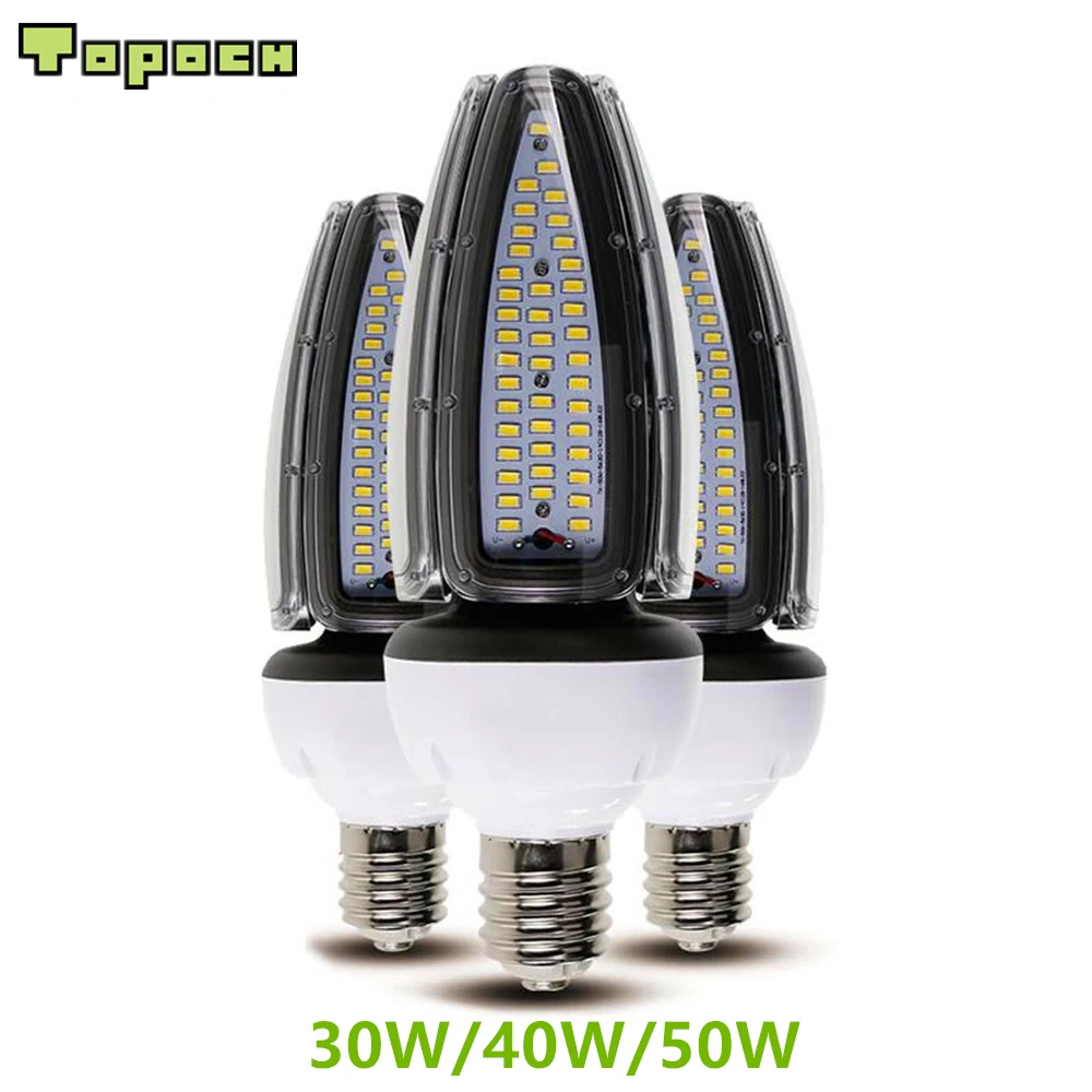 Topoch светодиодные кукурузные лампы 120LM/W 30W 40W 50W UL CE Утвержденная винтовая база HID
