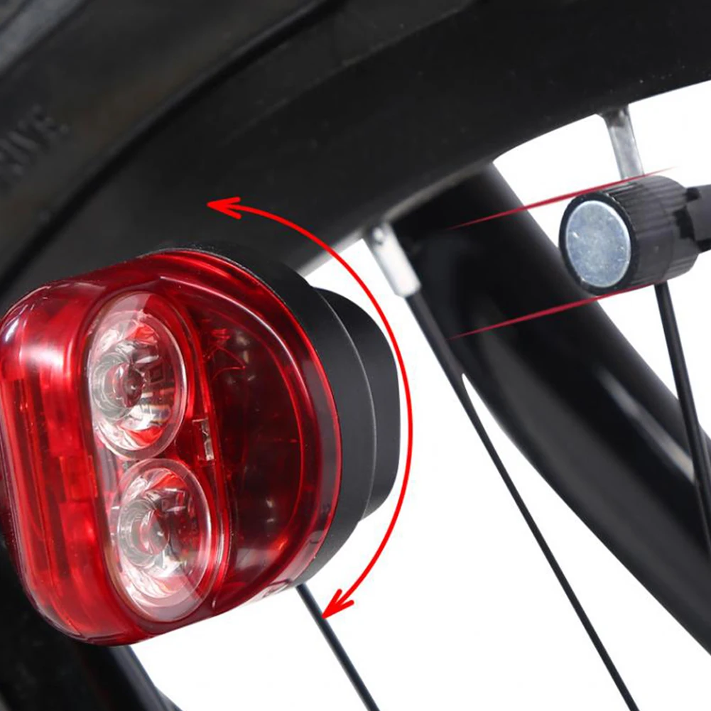 Professional Cycling Bike Bicycle Magnetic Induction Light Safety Warning Rear Tire Lamp | Спорт и развлечения