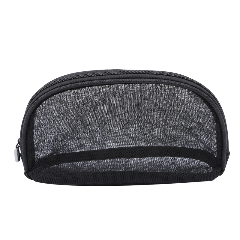 Сумка для макияжа женская прозрачная кружевная портативная