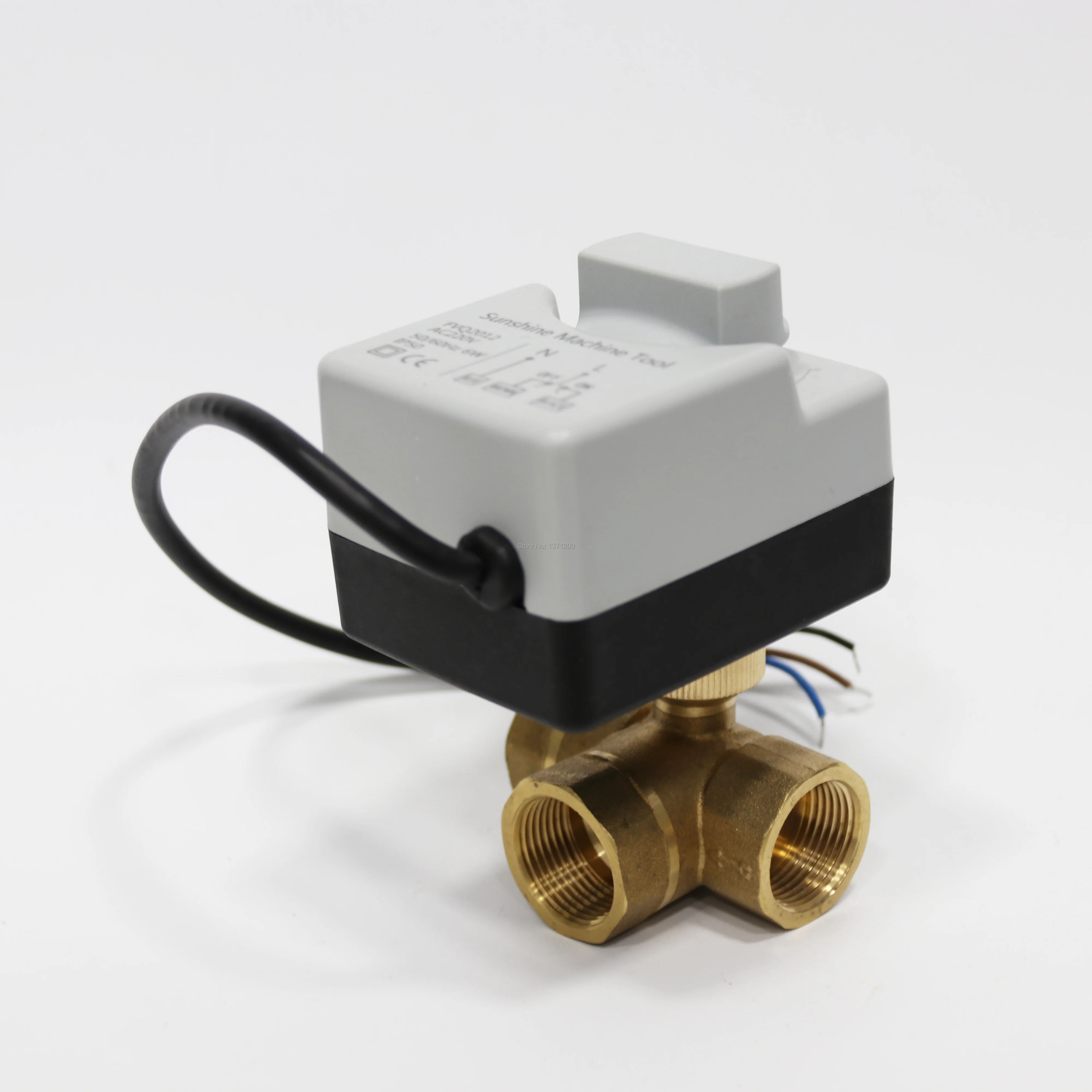AC220V DN15 (G1 / 2 &quot) чтобы DN40 1 2&quot) 3 сторонний выход провода электрический духовой