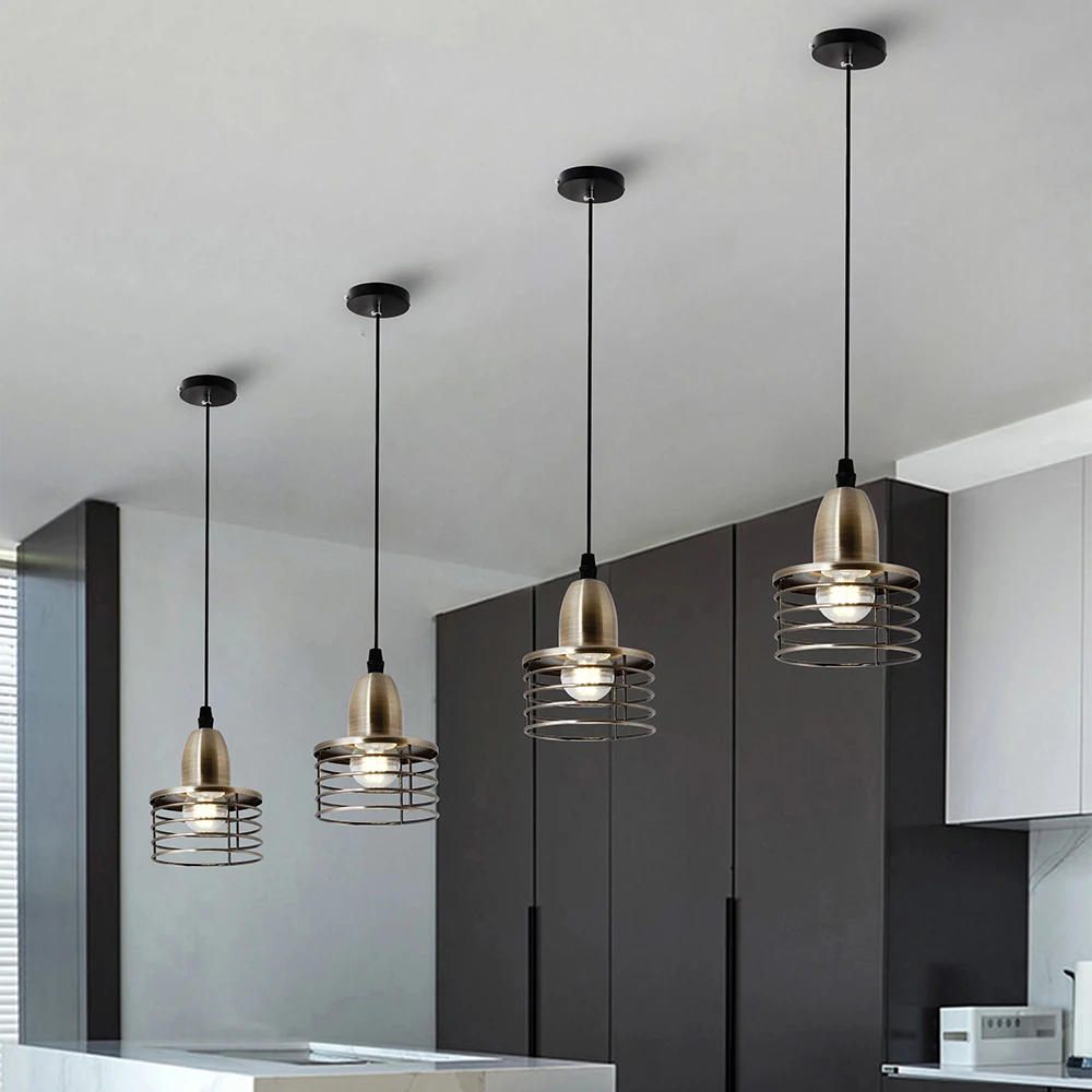 

Hot-Sale Cafe Restaurant 40W Industrial Retro Style Pendant Light Lamp E27 Base Socket Holder for Living Room Study Room