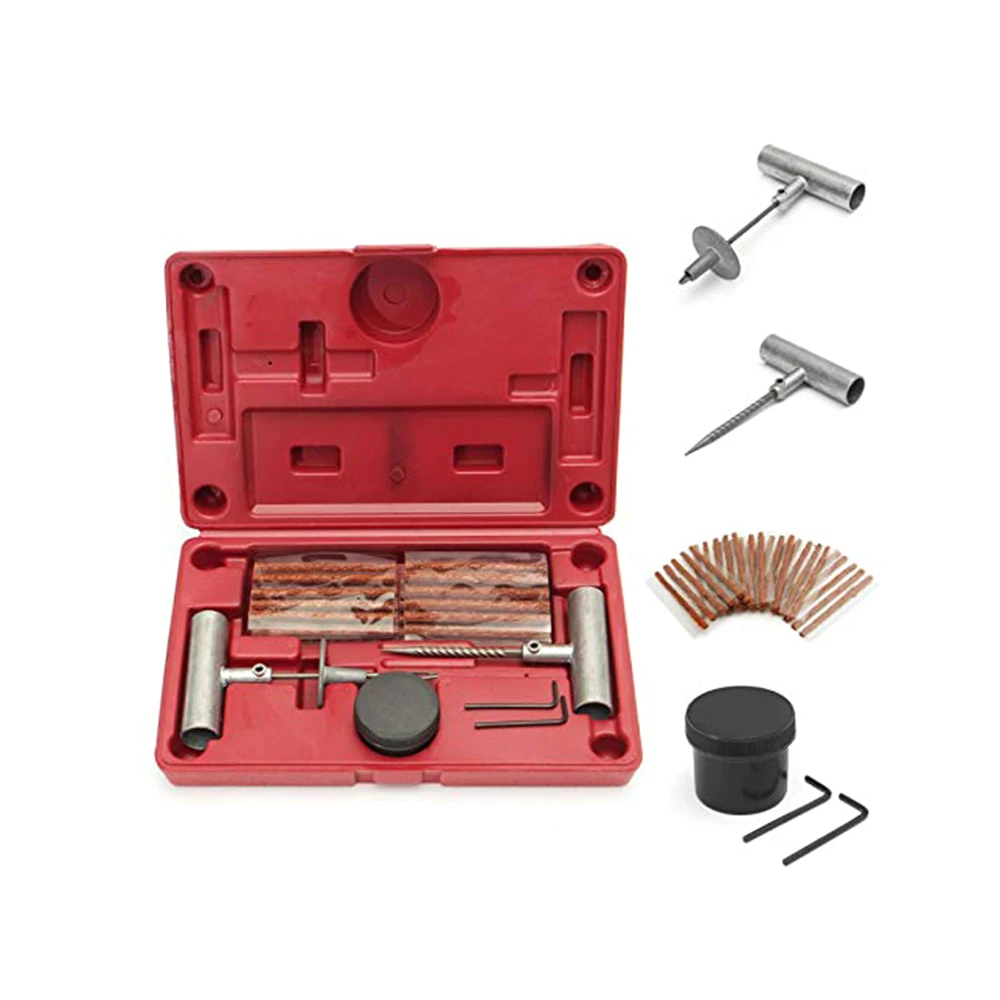 Набор для ремонта шин 35 шт. набор универсальные проколы и патчи затычек плоские