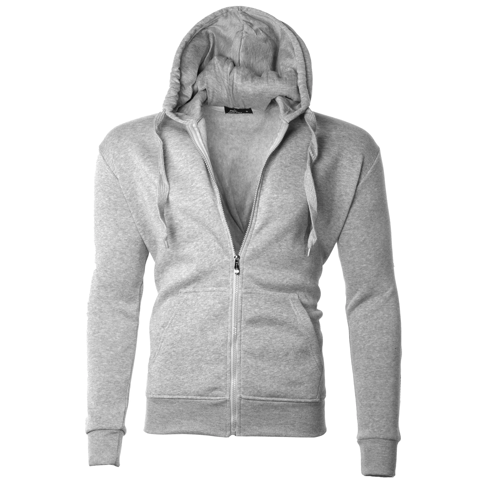 Для мужчин влаги влагу на флисовой подкладке Full Zip Up Hoodie|Мужские куртки| |