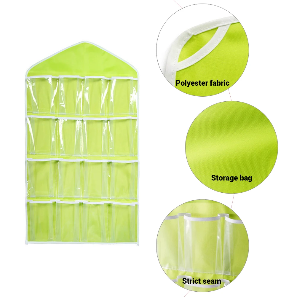 Подвесная сумка для хранения носков бюстгальтеров 16 карманов|Сумки вещей| |