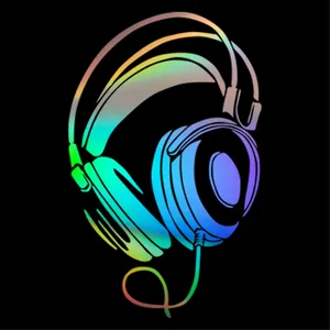 Музыкальная гарнитура DJ, автомобильная наклейка, настенная фотография, Виниловая наклейка, Декор