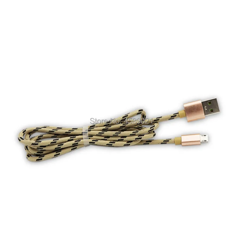 Быстрая зарядка цветной универсальный Плетеный usb кабель для передачи данных Micro
