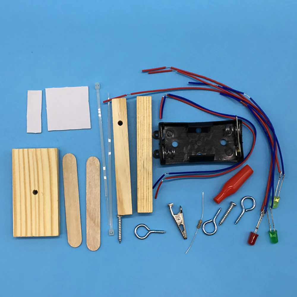 Деревянные светофоры DIY Набор детская игрушка набор для детей Наука и технологии