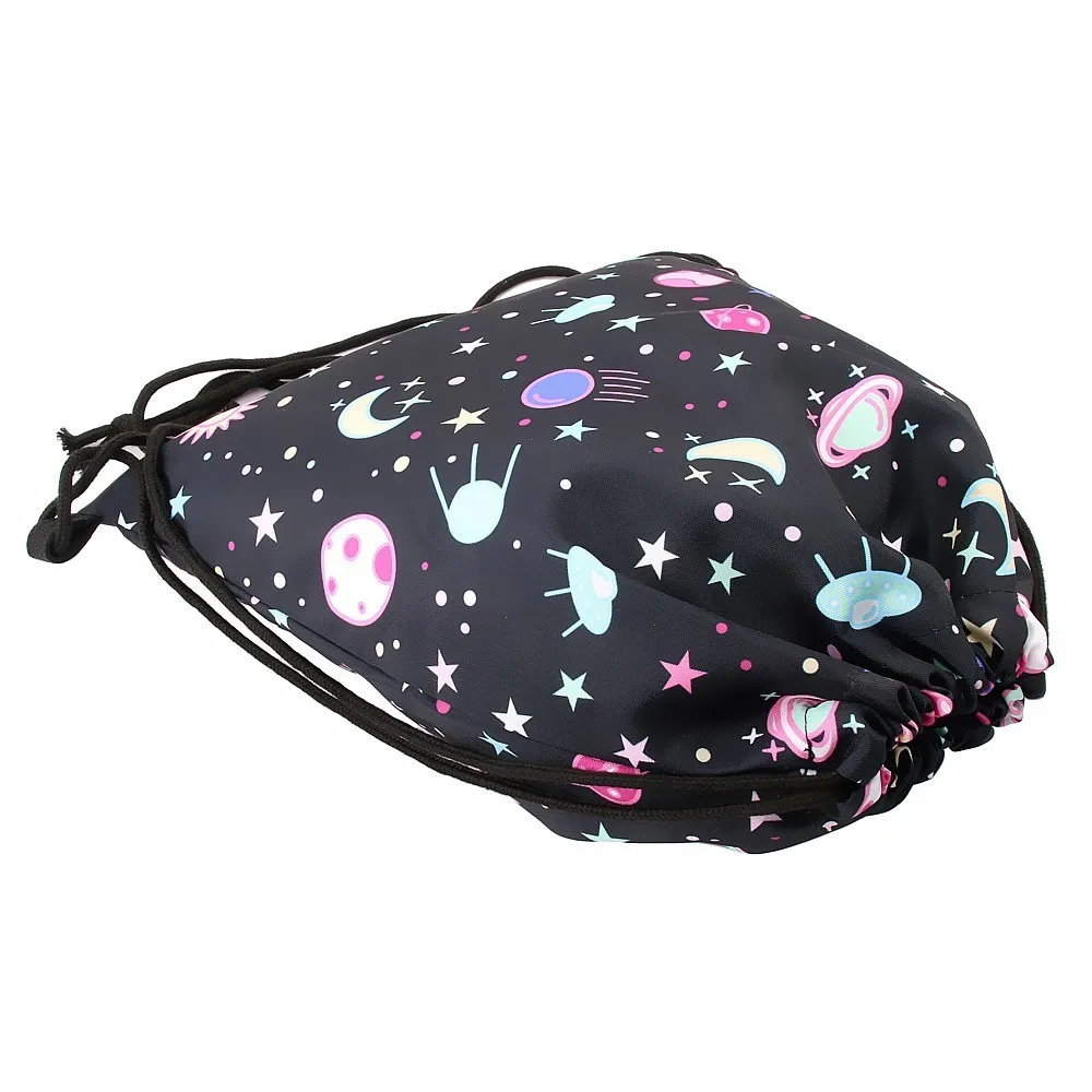 Deanfun Единорог Фламинго Drawstring Рюкзак Спортивная Сумка дорожные школьные рюкзаки