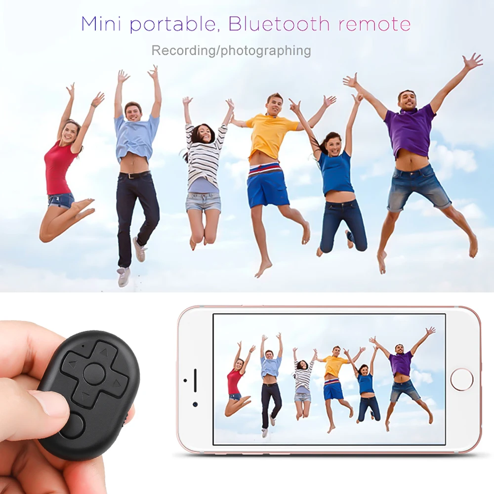 Беспроводной мини пульт дистанционного управления Bluetooth кнопка затвором для