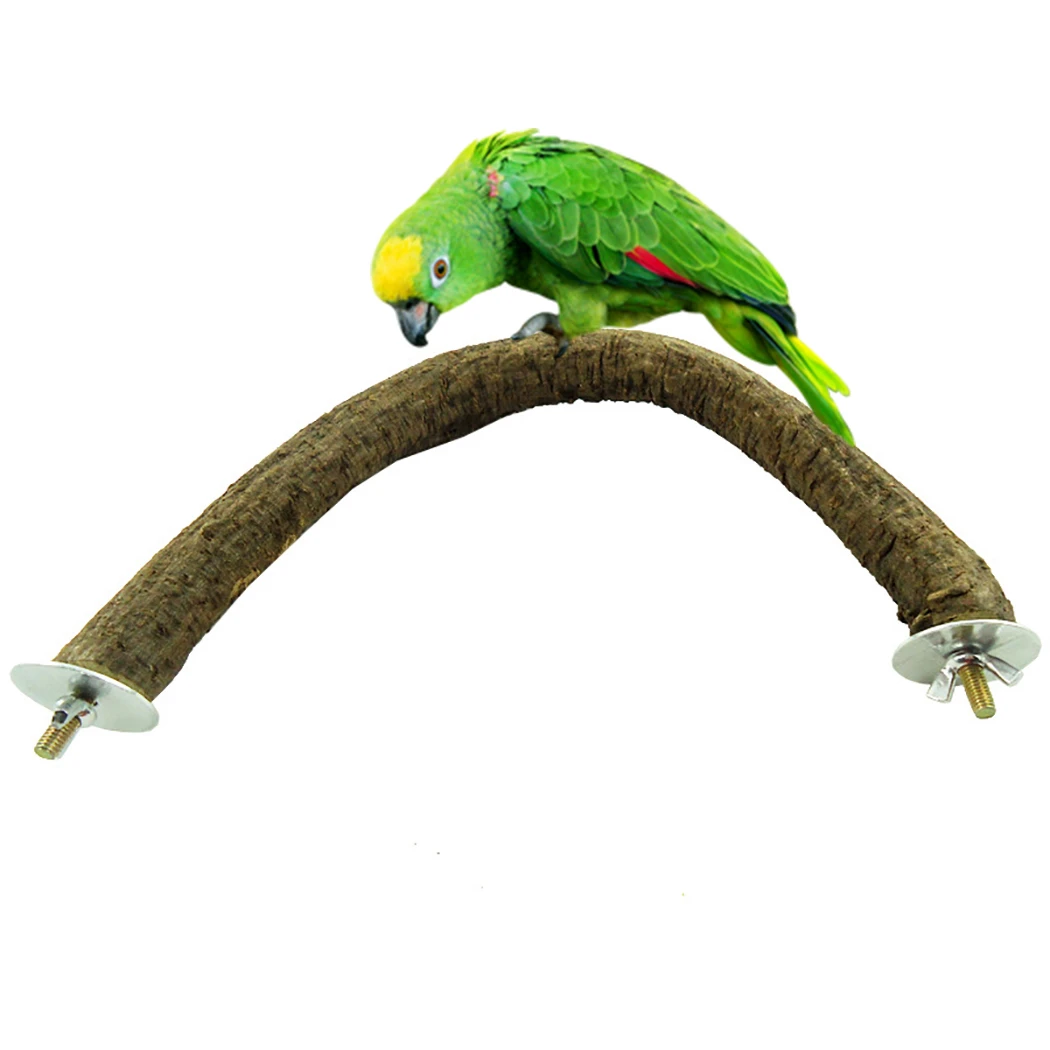 

Pet Bird U Shape Wooden Stand Perch Parrot Foot Toy Gnawing Toy Bird Supplies Bird Cage Accessories Dropshipping