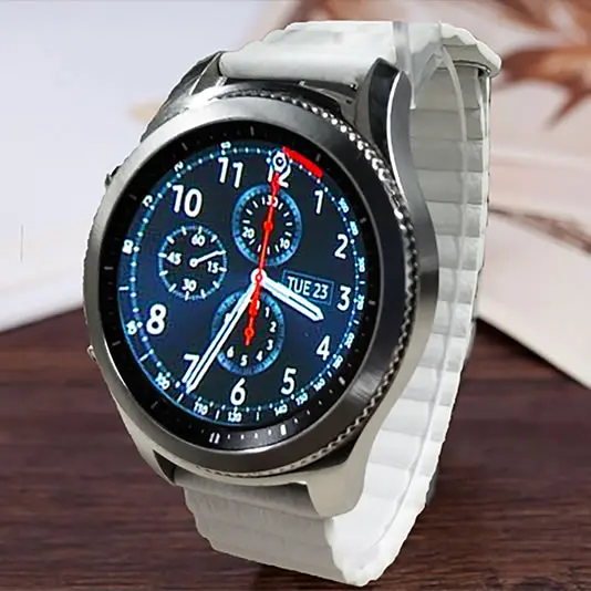 Ремешок для часов кожаный магнитный ремешок 20 или 22 мм Huawei Watch 2 Sport Samsung Gear S3 Spor S2
