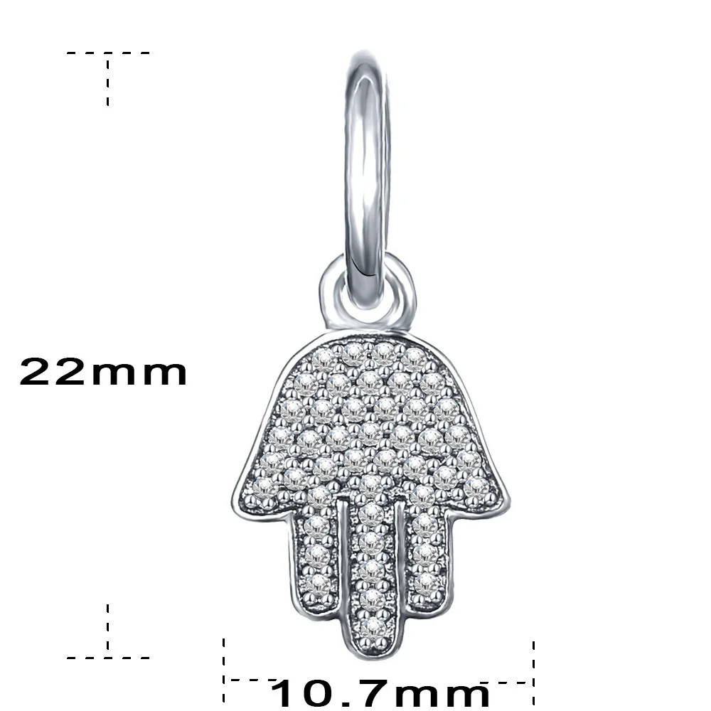 Devolove блестящие Висячие Подвески 925 Серебряный Модный Шарм Бусины Fit Pandora Браслеты