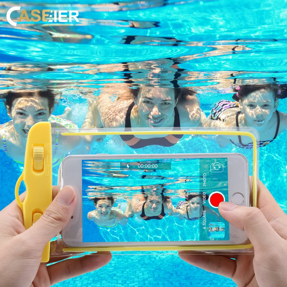 CASEIER Waterproof Pouch Bag For Universal Phone Photography Underwater 360 Full Cover Protective Case Funda Capa | Мобильные