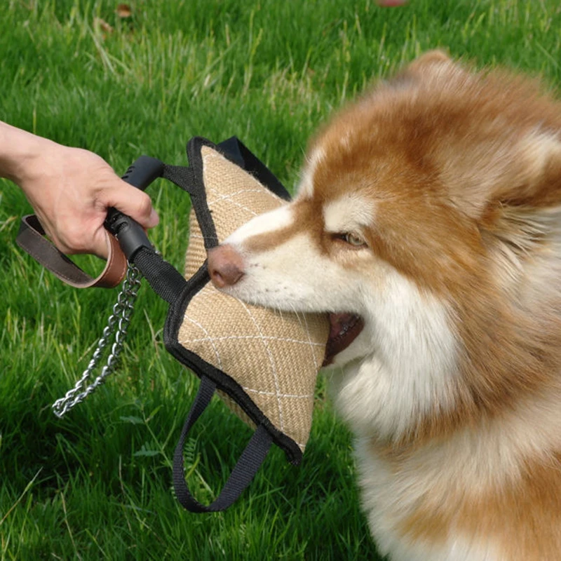 

JX-LCLYL Durable Pet Bite Pillow Jute Dog Training Bite Tugs Dog Bite Arm Sleeve