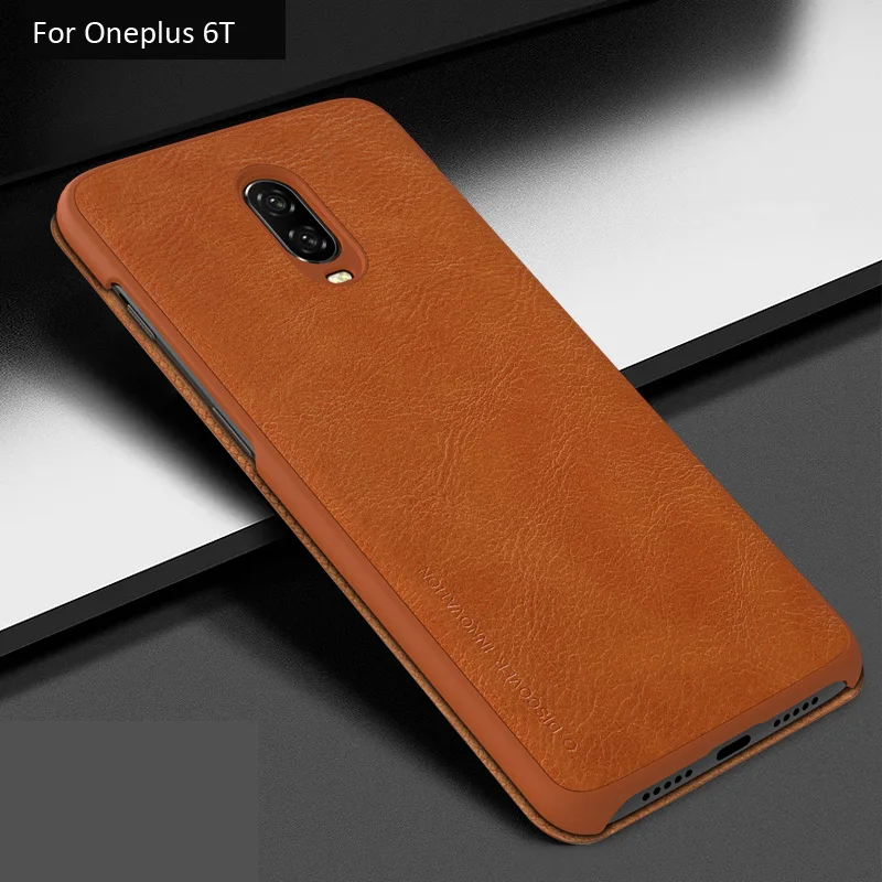 Кожаный чехол книжка Nillkin Qin для Oneplus 7 Pro|Бамперы| |