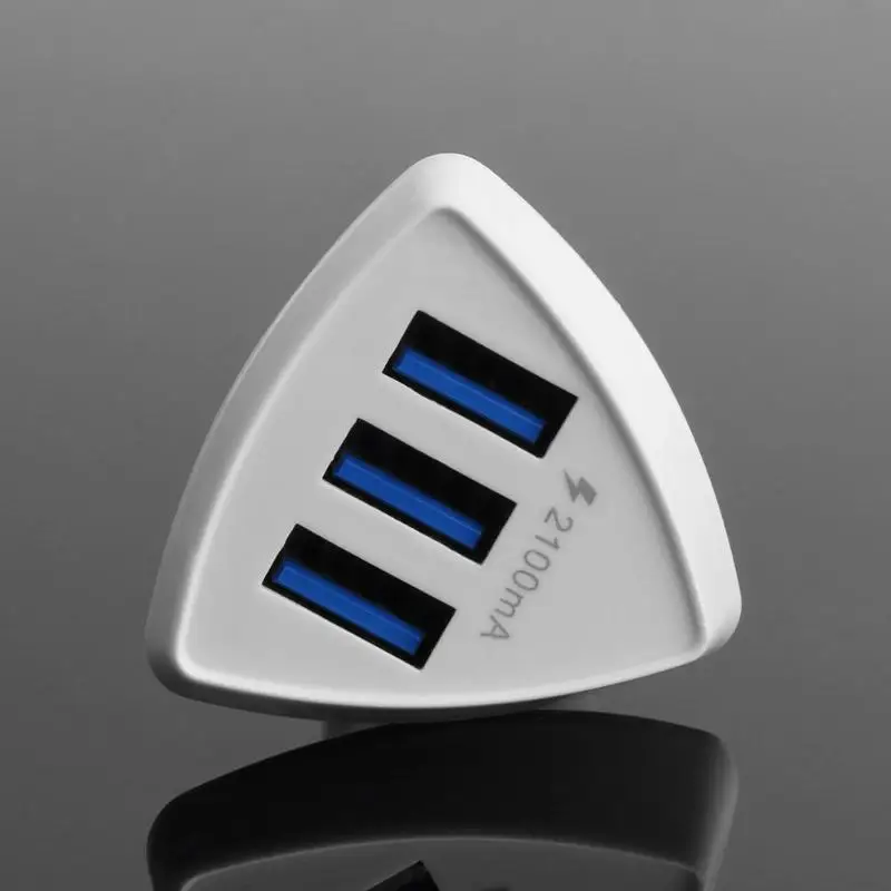 Быстрая зарядка 3 порта USB Автомобильное зарядное устройство DC адаптер для
