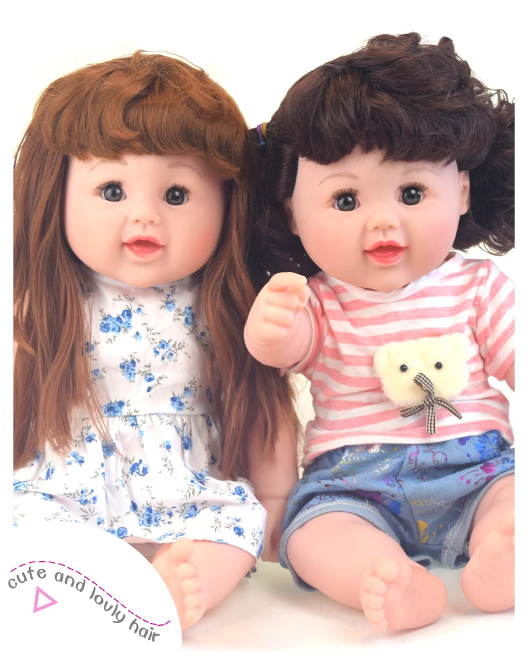 Большая! 48 см Детские vinly Dol Мода reborn boneca l реалистичные игрушки для девочек 18 9