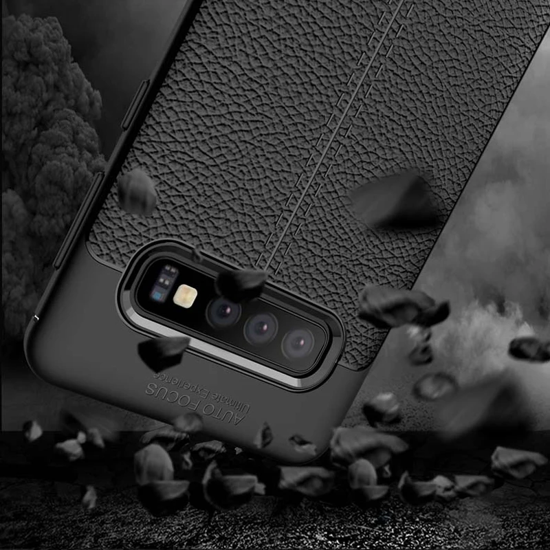 Противоударный мягкий чехол из ТПУ для Samsung Galaxy S10 Plus | Мобильные телефоны и