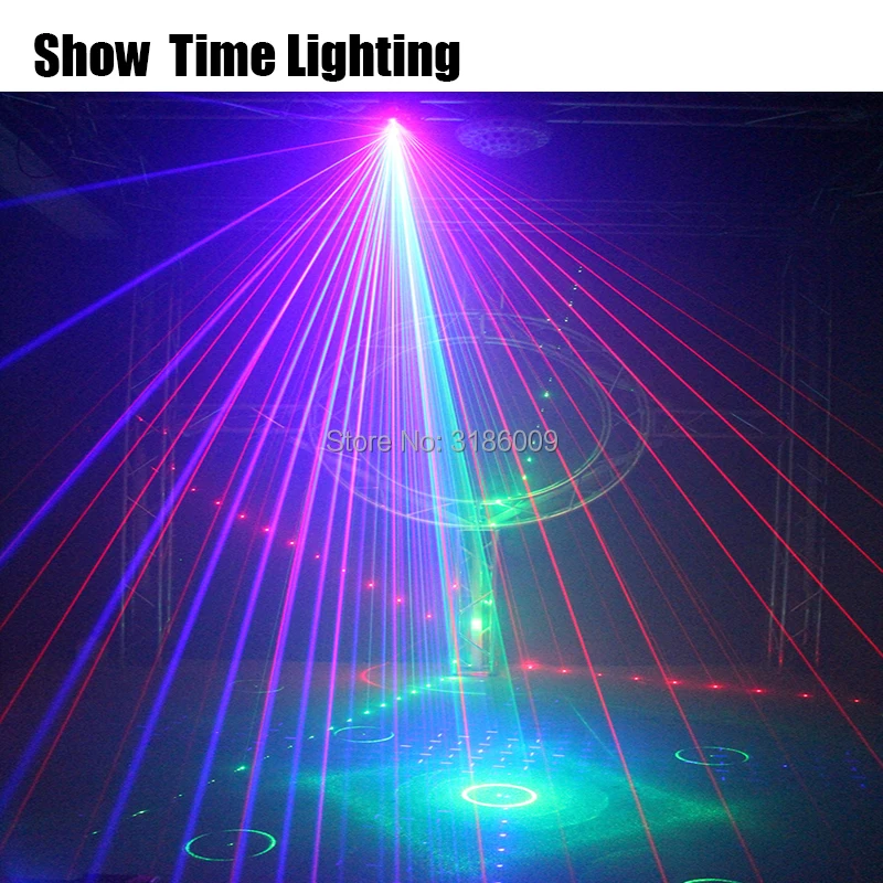 Лазерный луч диско светильник RGB лазерное шоу время лазерный проектор Dj DMX