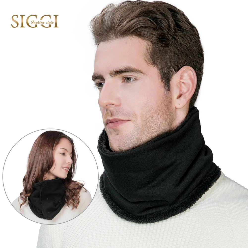 FANCET Winter Cotton Soft Ring Scarf Solid For Women Viscose 3 Styles Neck Protection Face Mask Warm Fleece Thick Fashion 99718 |