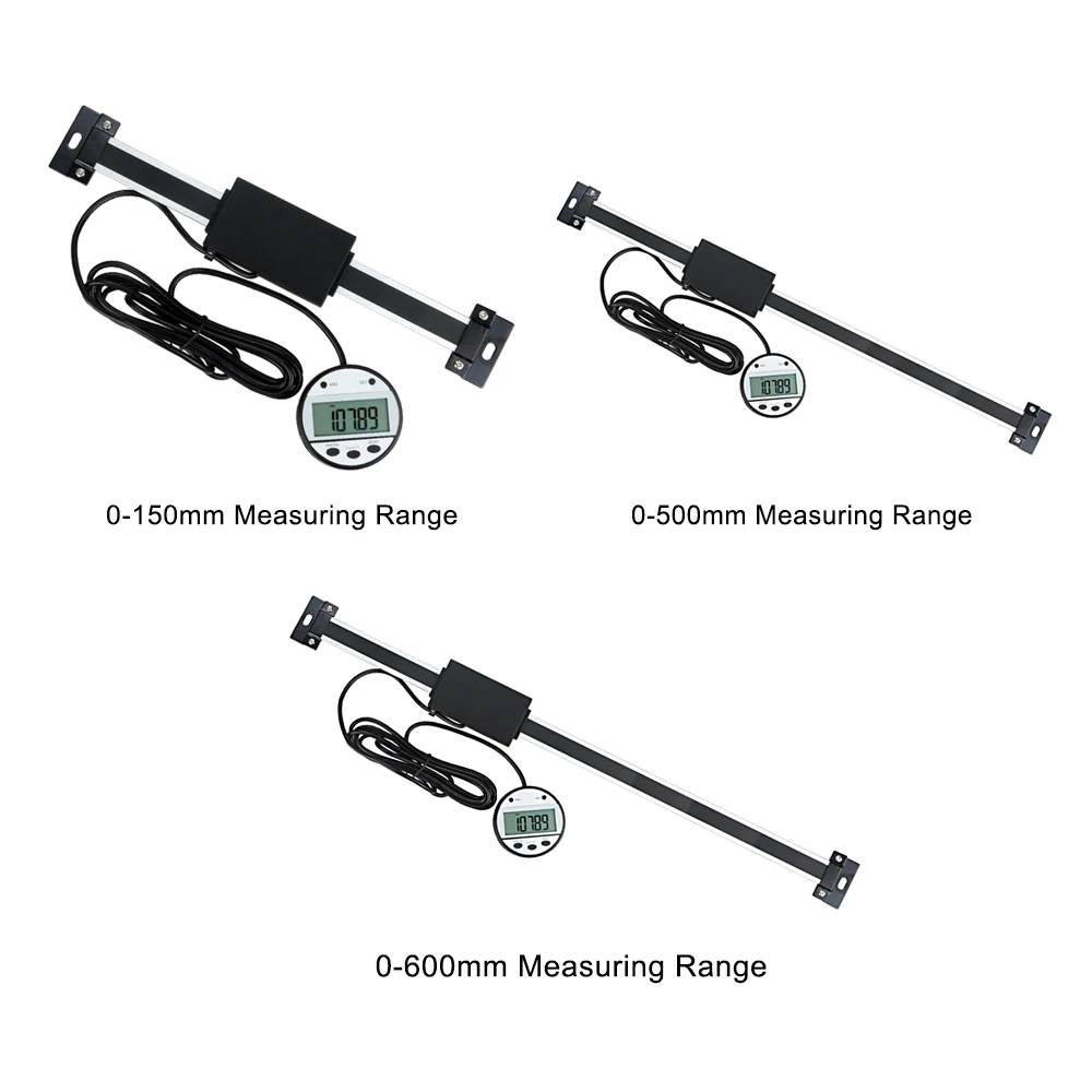 0-600mm Multi-functional Digital Readout Linear Scale with Remote External Display Ruler Measuring Tool for Mill Lathe | Инструменты