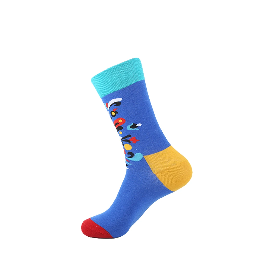 Мужские носки YEADU Happy хлопковые с принтом в виде волн|mens business socks|men socksmen socks |