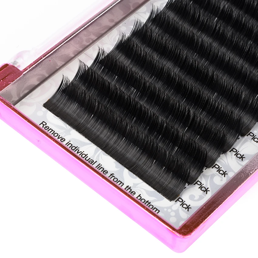 GLAMLASH 2 футляра Роскошные раздельные кончики эллипса плоские Индивидуальные