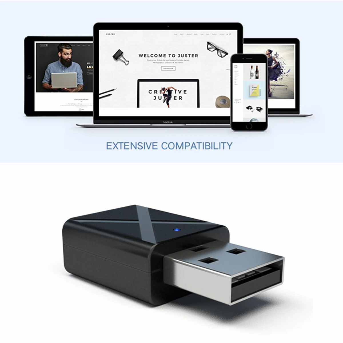 Передатчики приемника SOONHUA USB Bluetooth 5 0 беспроводной аудио музыкальный стерео