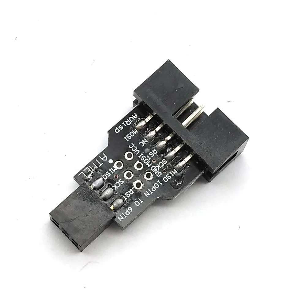 10-контактная 6-контактная плата адаптера для AVRISP MKII USBASP STK500 высокого качества
