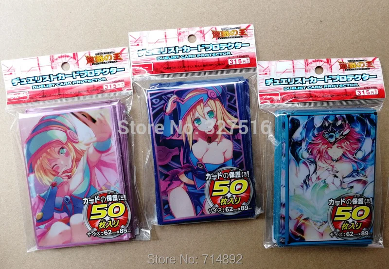 50 шт./упак. Yu Gi Oh! Темный волшебник секс девушки серии duelist card protector аниме Oh