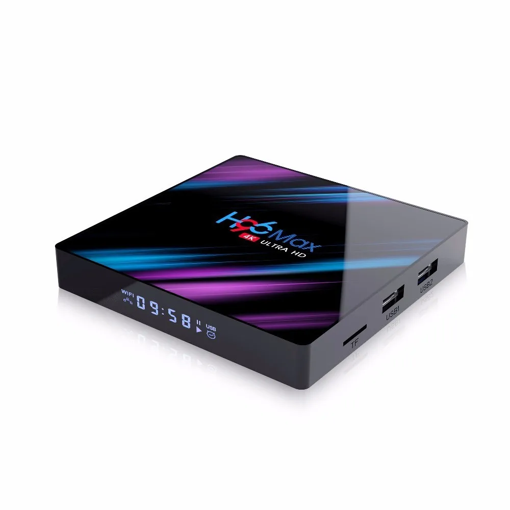 H96 MAX 4 Гб 64 Гб ТВ приставка Android 9,0 Rockchip RK3318 32 Гб 16 Гб USB3.0 H.265 4K двойной wifi BT4.0 PK T95 HK1 плюс Смарт ТВ приставка